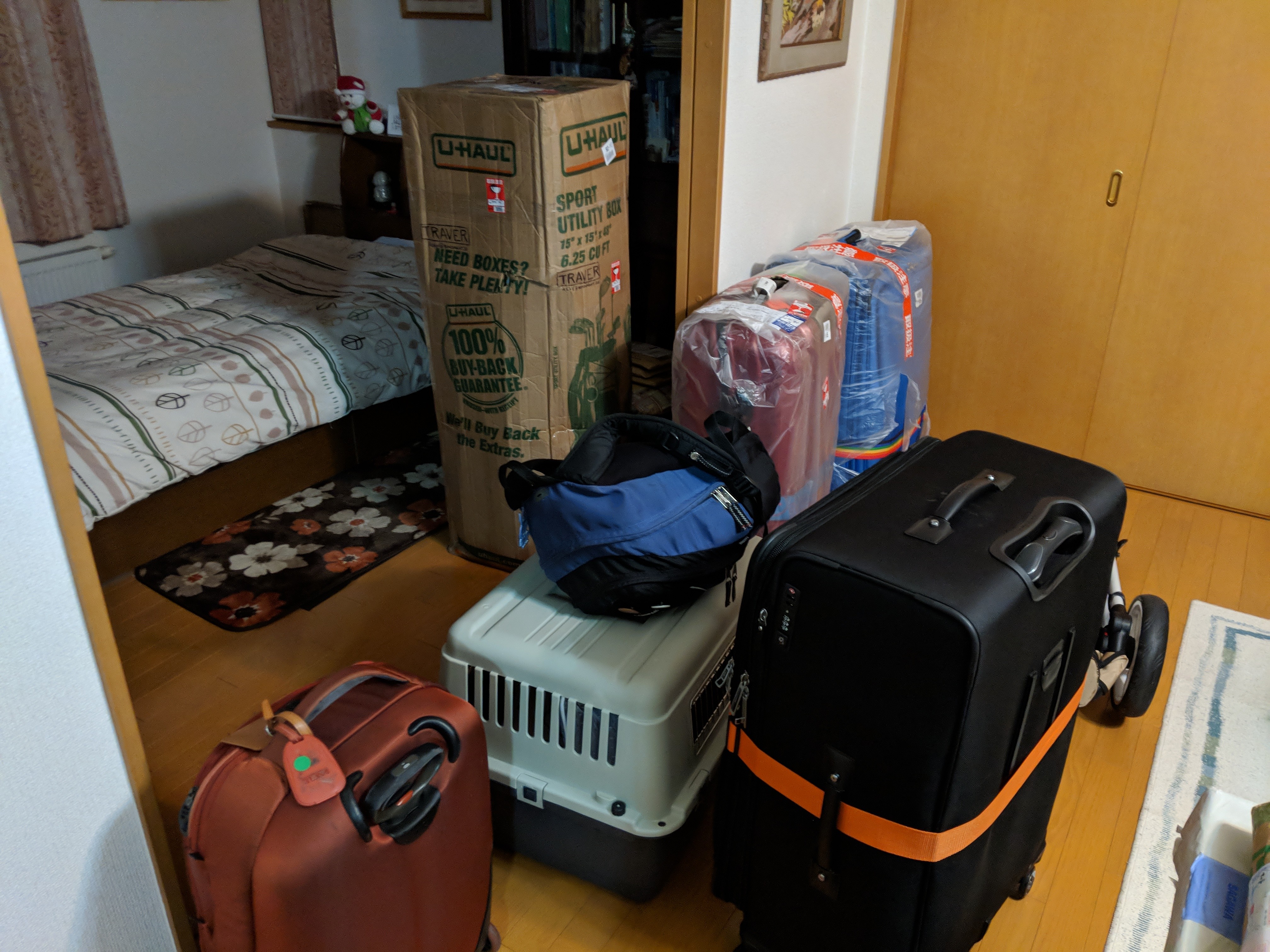 Almost everything we took to Japan