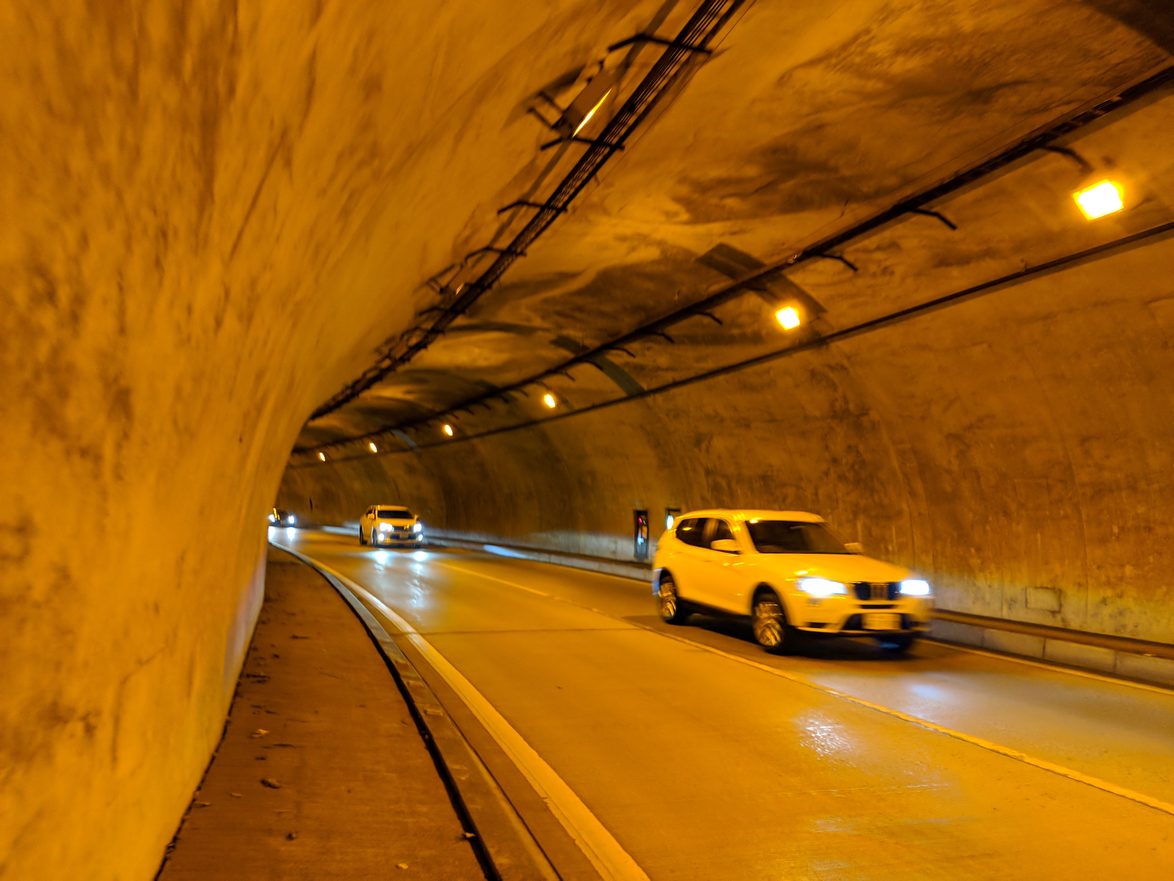 We got to walk inside a couple of tunnels!