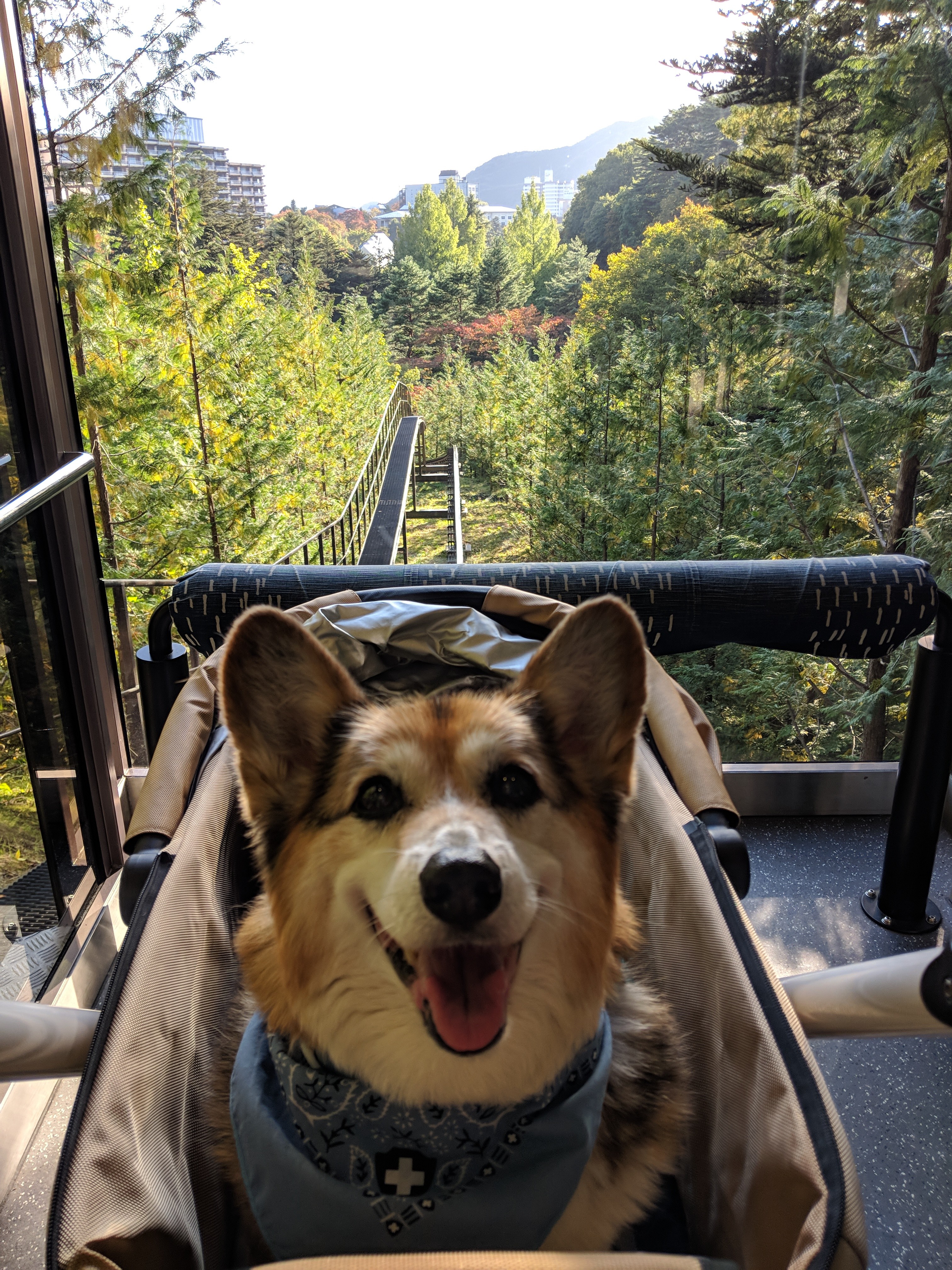 The funicular ride to the resort