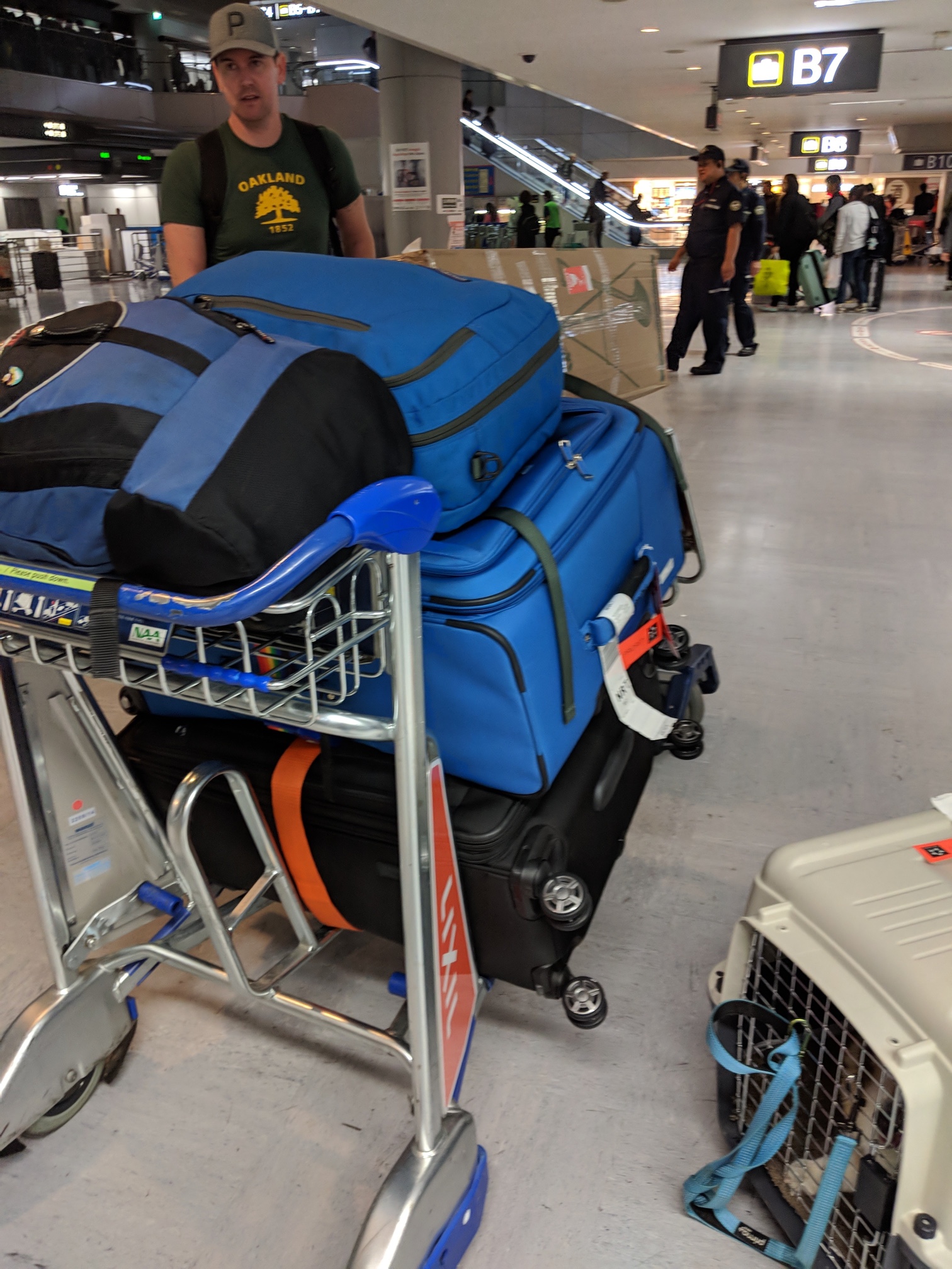 Our bags at Narita