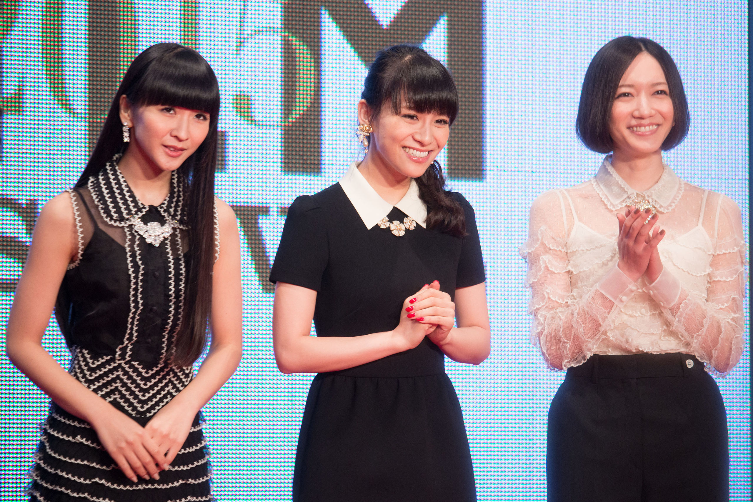 Perfume, a pop group and one of the night's performers