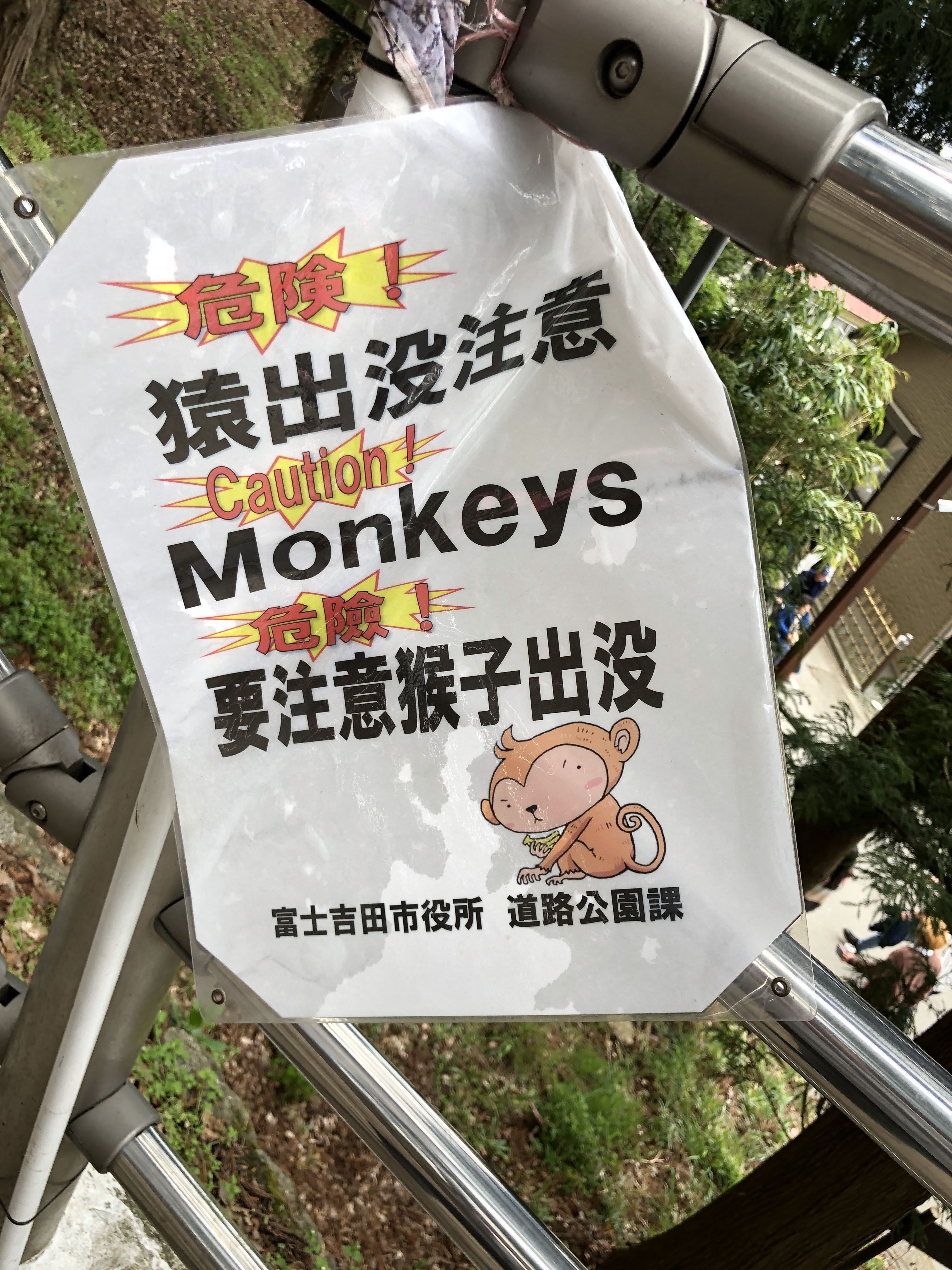 Caution! Monkeys