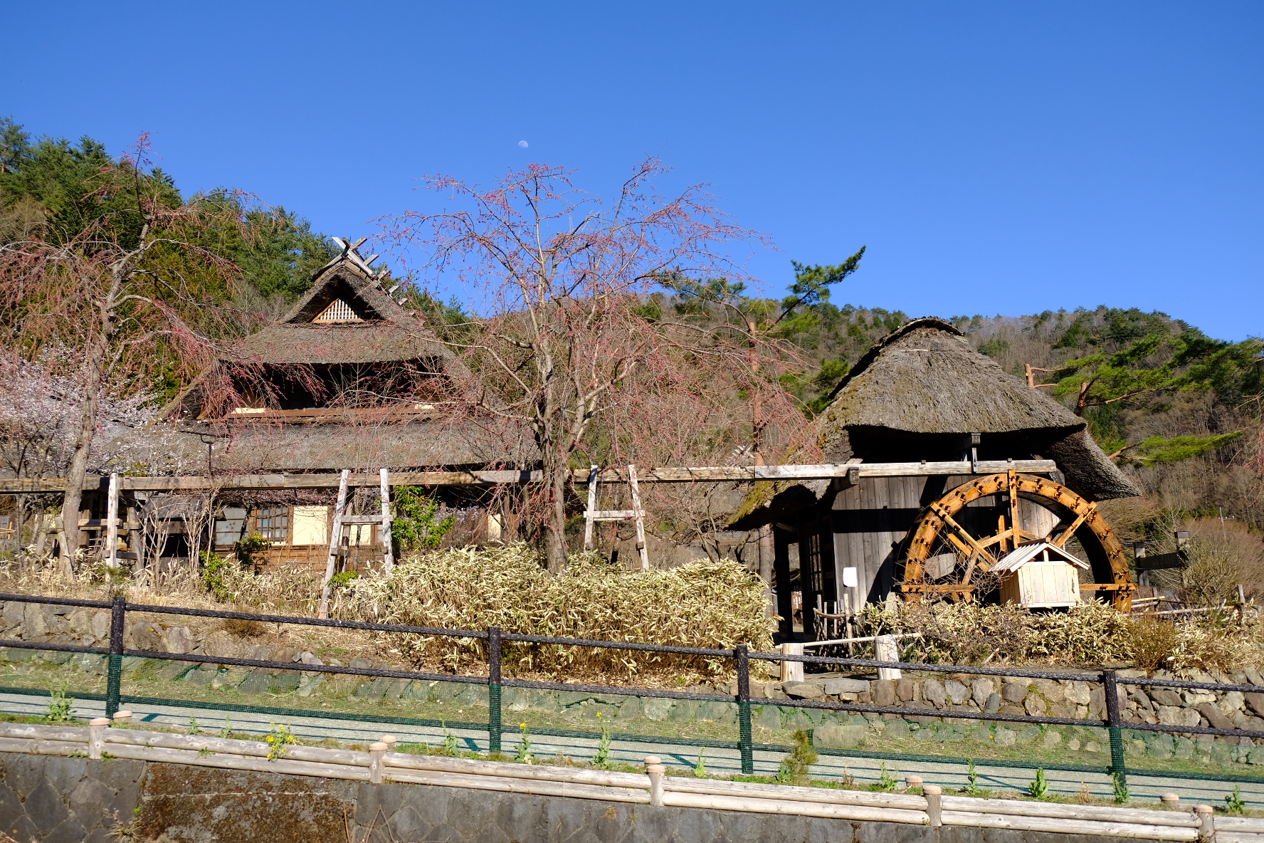 The reconstructed village of Iyashi no Sato